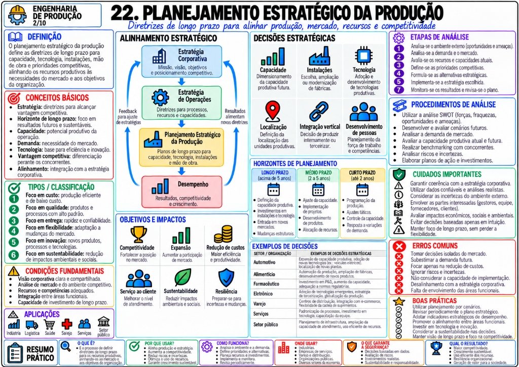 24. Plano Mestre de Produção – MPS
