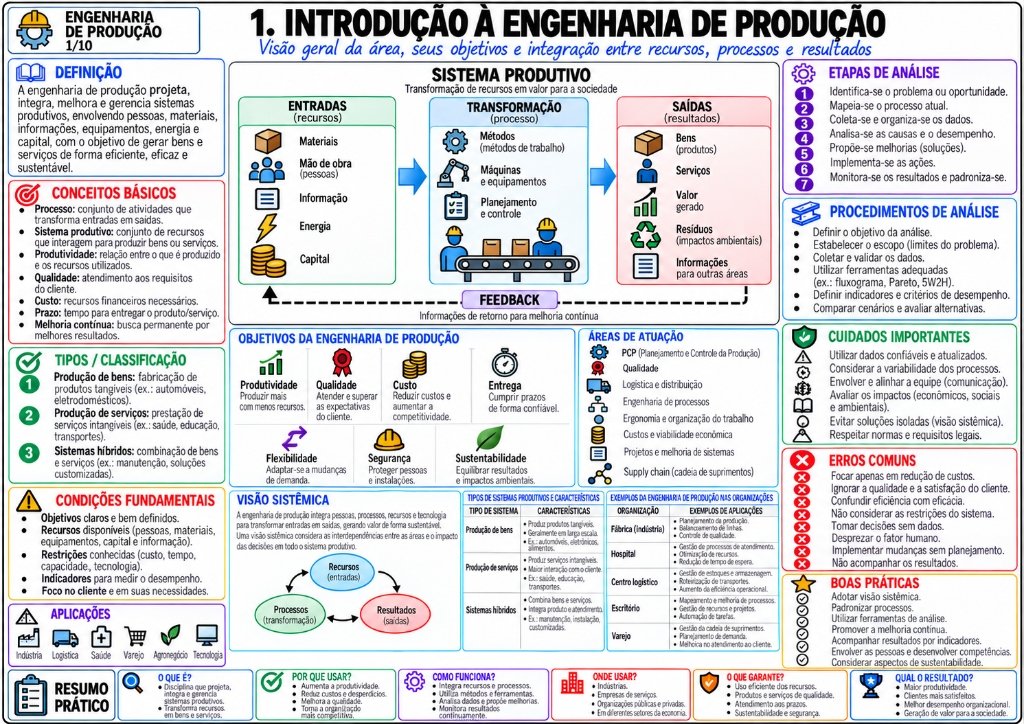 1. Introdução à Engenharia de Produção
